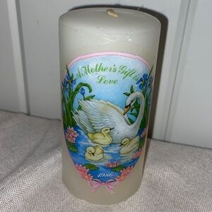 80s swan candle vintage Avon Mother's gift is Love 1986 Gift Collection